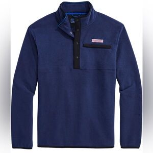 Vineyard Vines Harbor Fleece Quarter-Snap Sweater